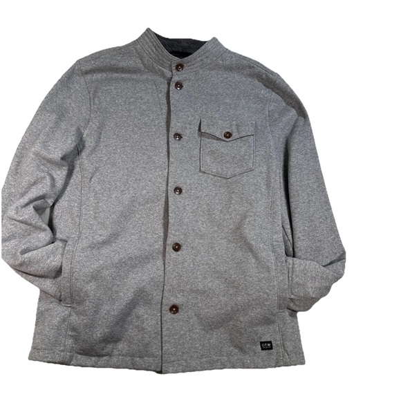 Vans OTW Collection Men’s Grey Stand Collar Coat Button Jacket Size L Streetwear - Picture 3 of 15